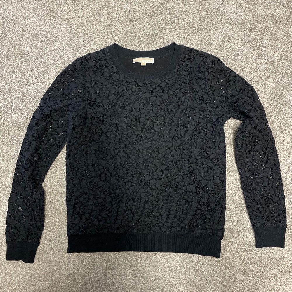 MICHAEL Michael Kors Lace Long Sleeve Top